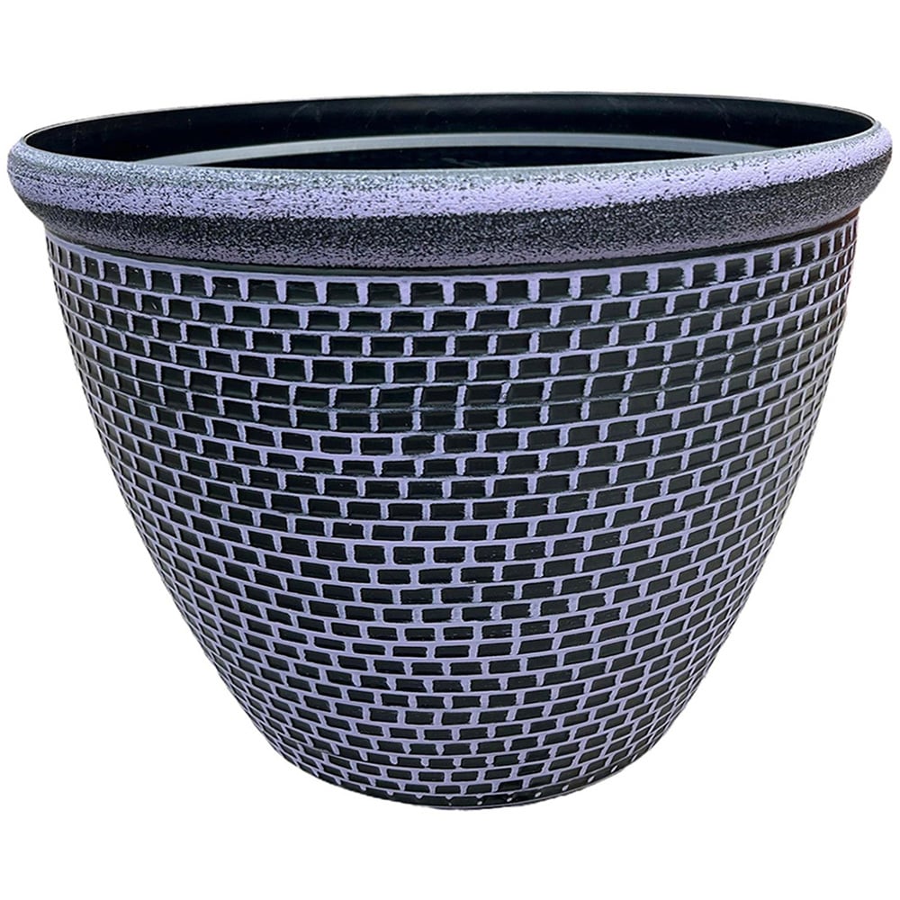 Gr8 Garden Cromarty Purple Plastic Round Plant Pot 36cm 2 Pack Image 3