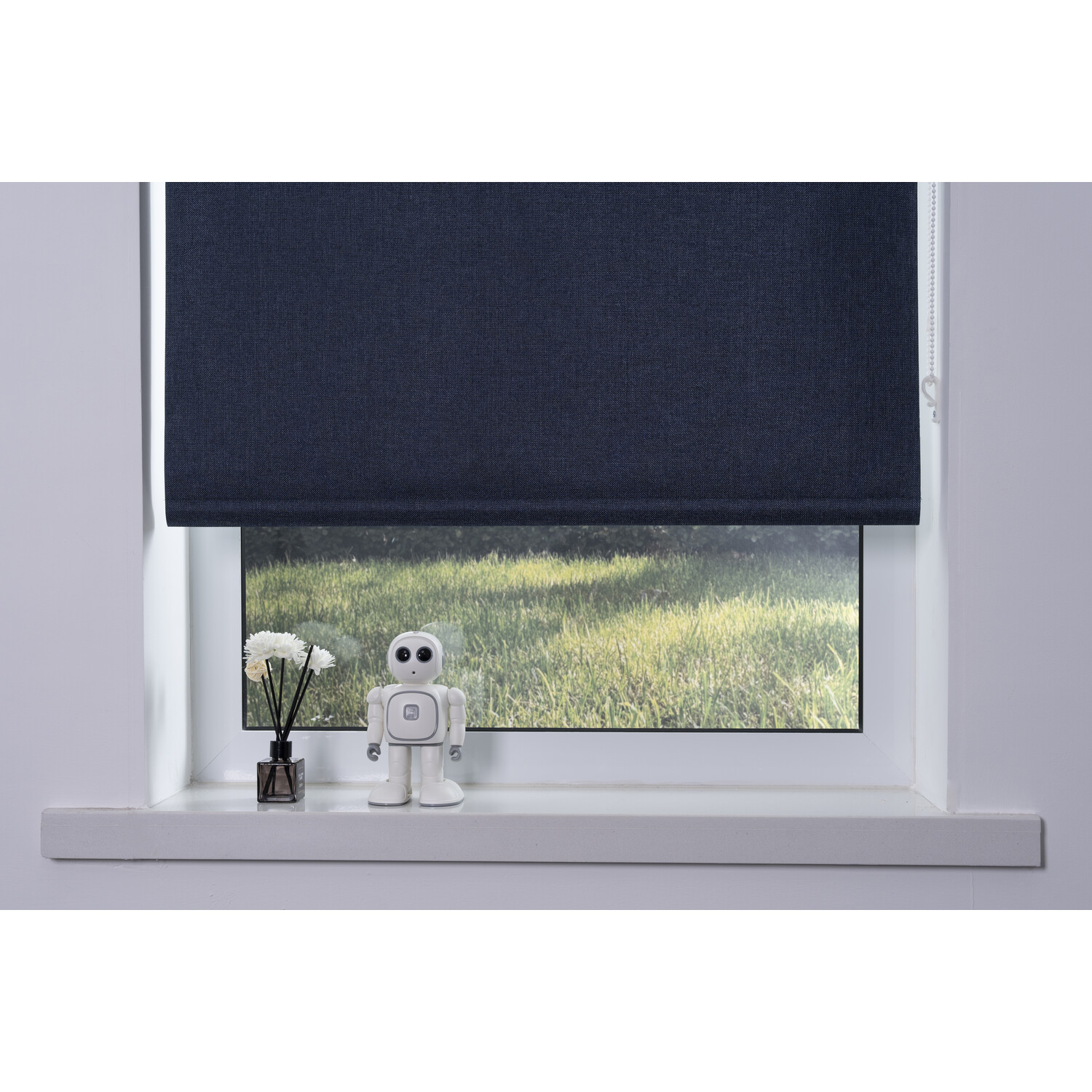 Divante Blackout Textured Blind - Dark Blue / 90cm Image 5