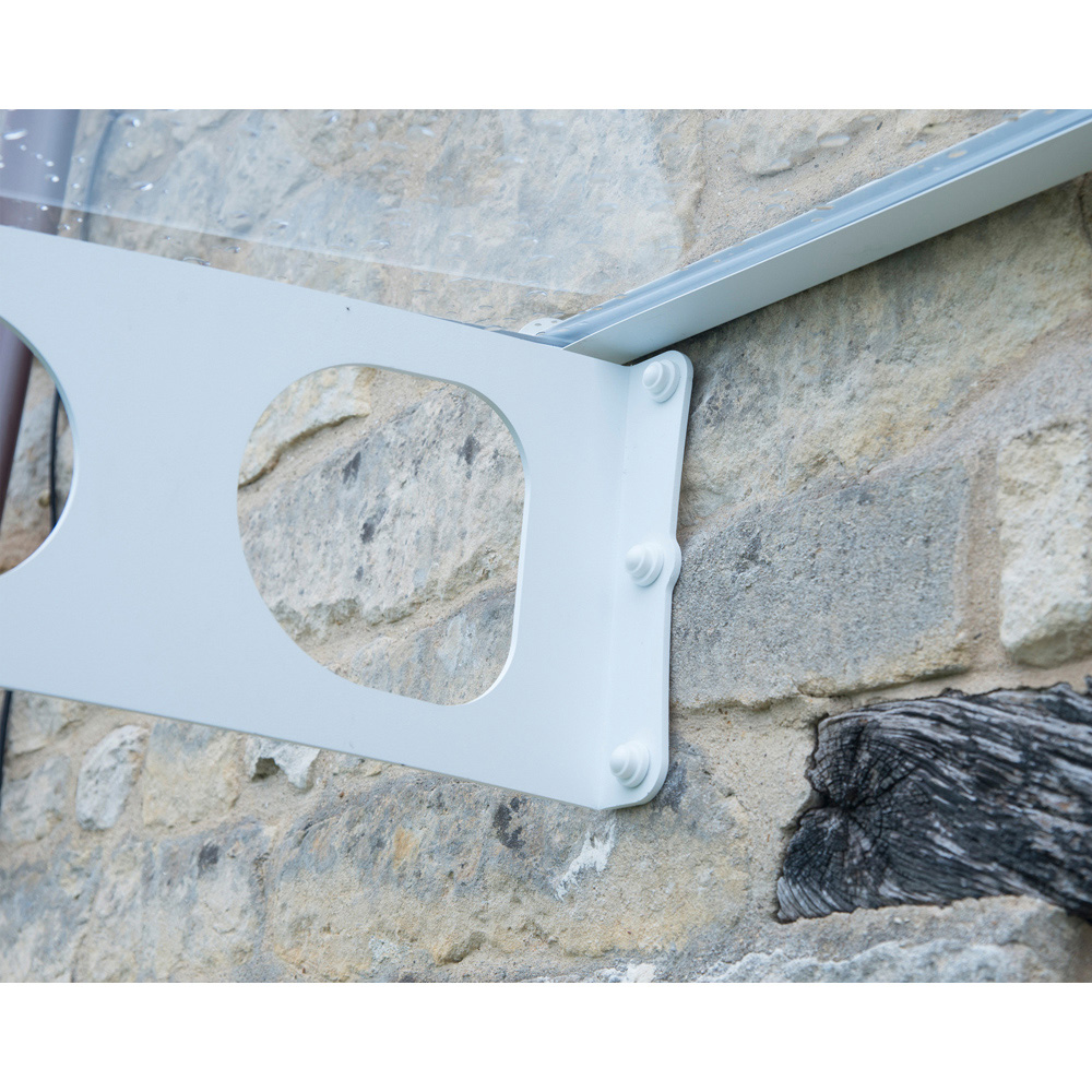 Palram Canopia Bordeaux 4460 White Clear Door Canopy 4.5 x 1.4m Image 4