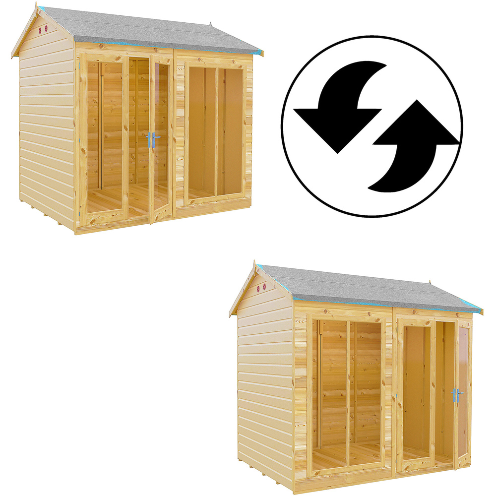 Shire Mayfield 8 x 6ft Double Door Traditional Summerhouse Image 4