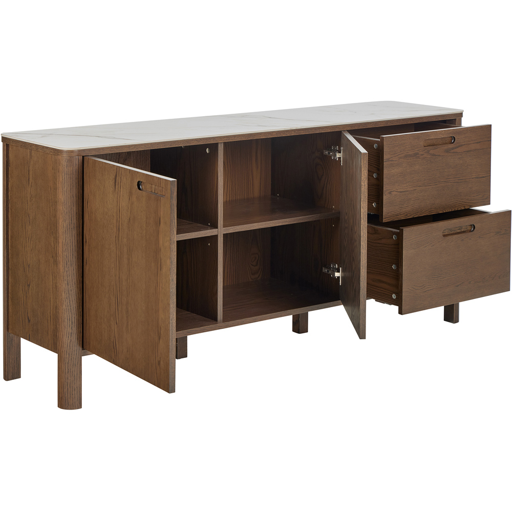 Florence Southampton 2 Door 2 Drawer Cream Ceramic Sideboard Image 5