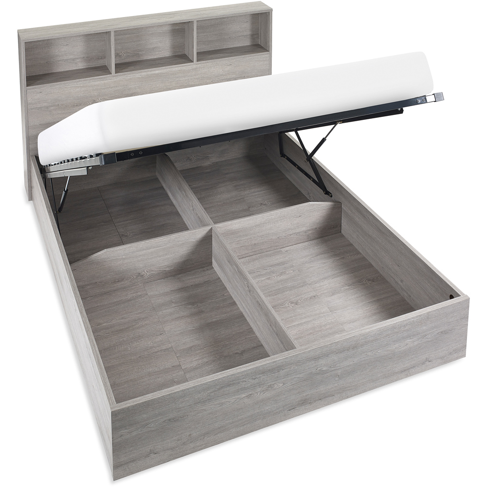 Julian Bowen Bali Single Grey Oak Storage Ottoman Bed Image 4