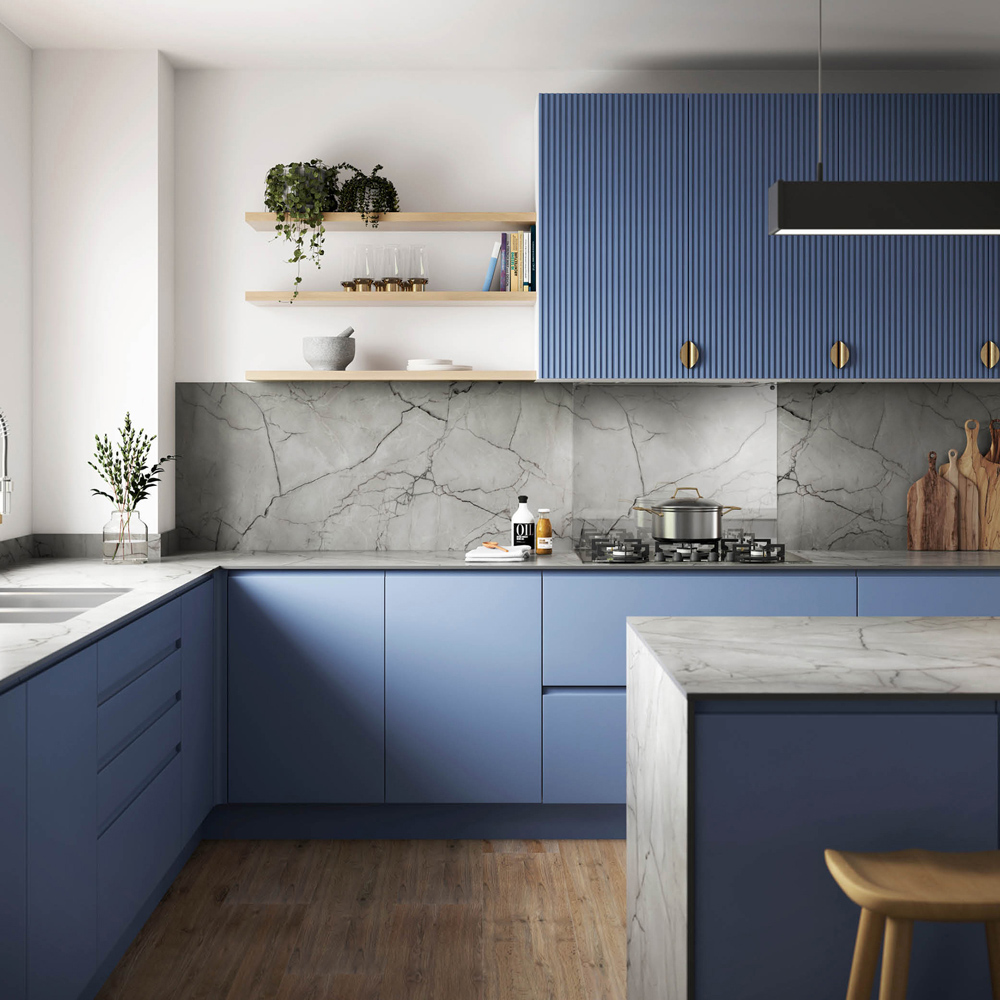 Zenith Marmo Grigio Laminate Kitchen Breakfast Bar 3000 x 950 x 12.5mm Image 6