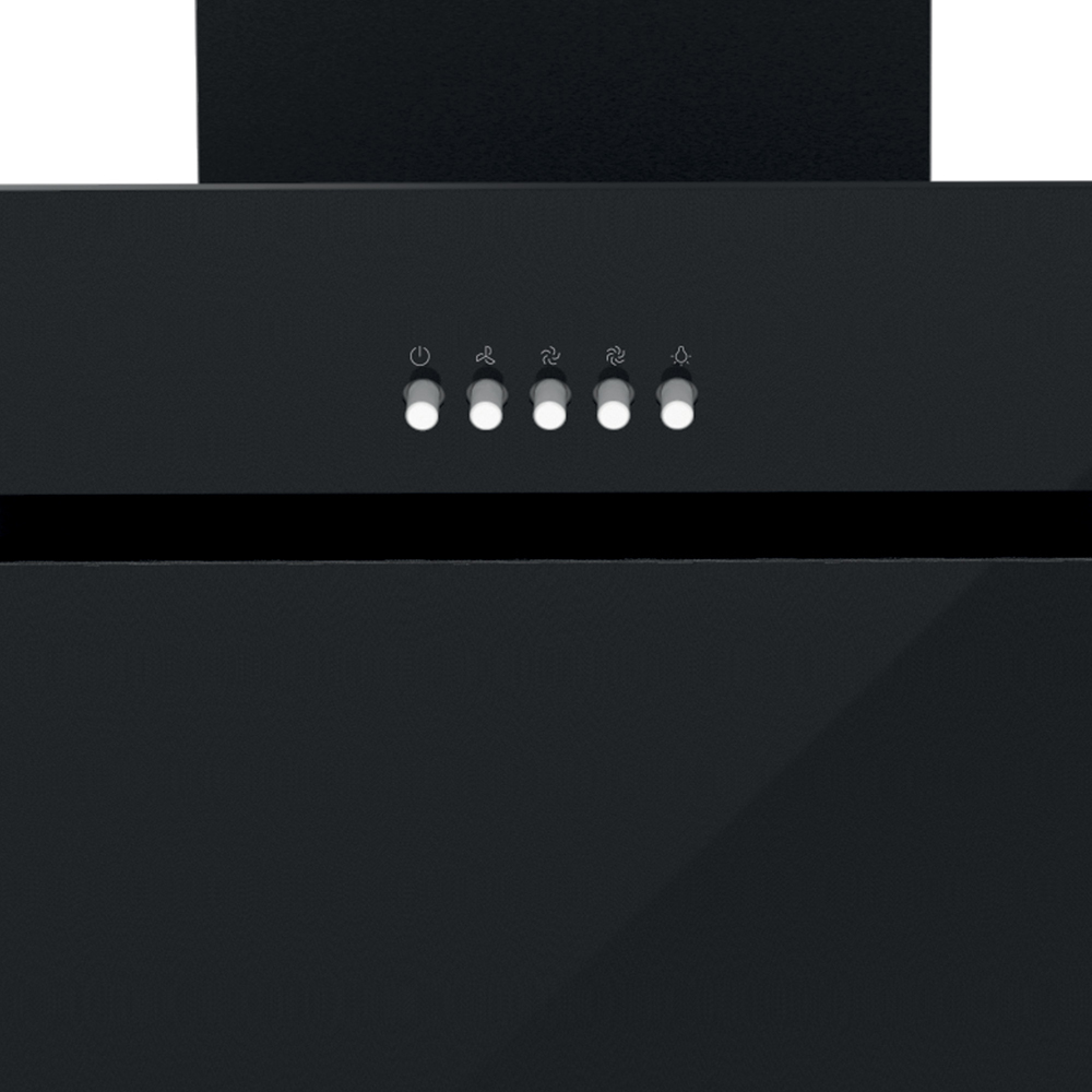 Statesman Black Angled Cooker 60cm Hood Glass ACH160BL Image 3