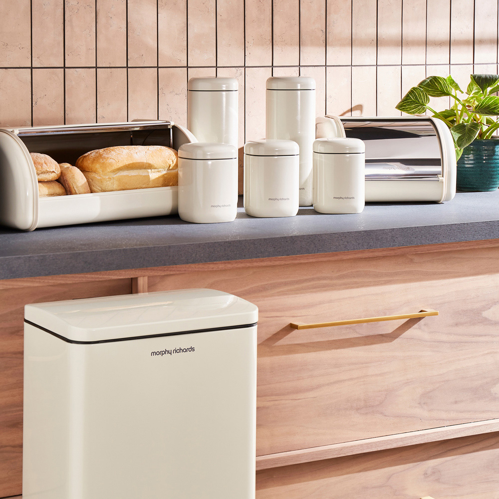 Morphy Richards Equip 8L Cream Compact Bread Bin Image 8