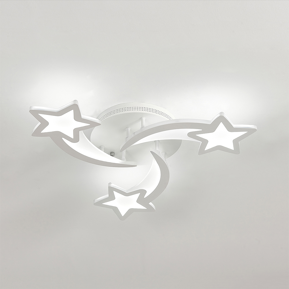Living and Home White Shooting Stars LED Ceiling Light Image 3