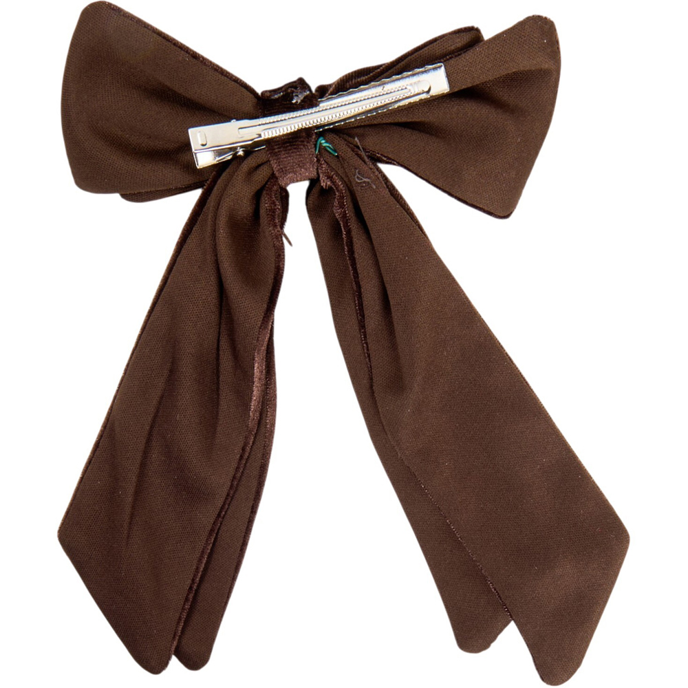 Pack of 3 Velvet Bow Christmas Tree Clip Brown Image 4