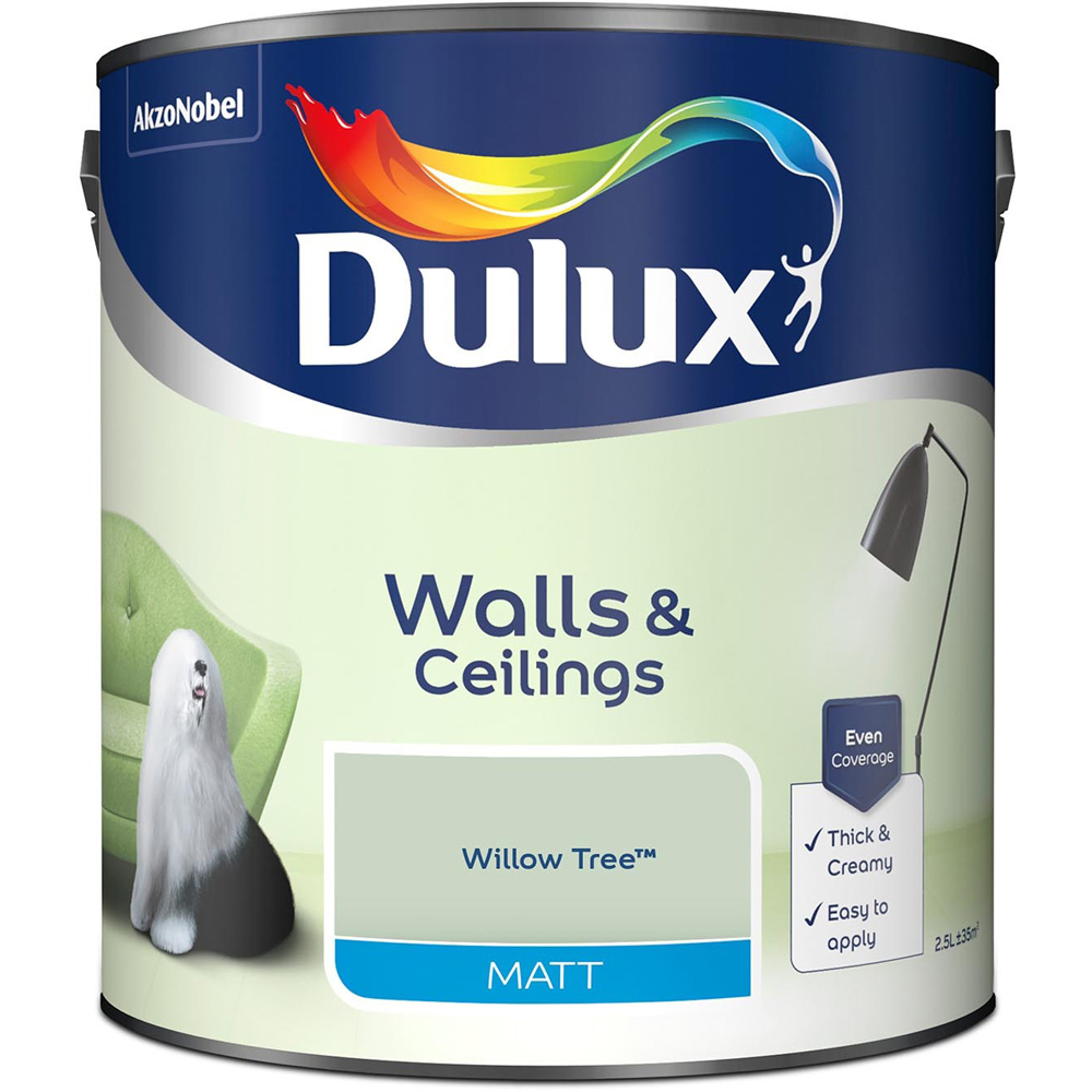 Dulux Matt Emulsion Paint Willow Tree 5l Image 2