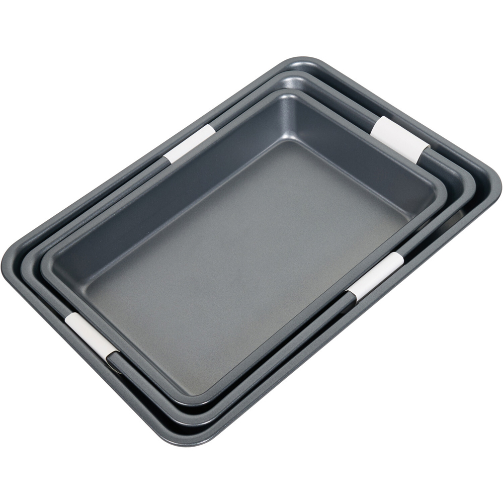 3 Piece My Kitchen Roaster Set Dark Grey Image 4
