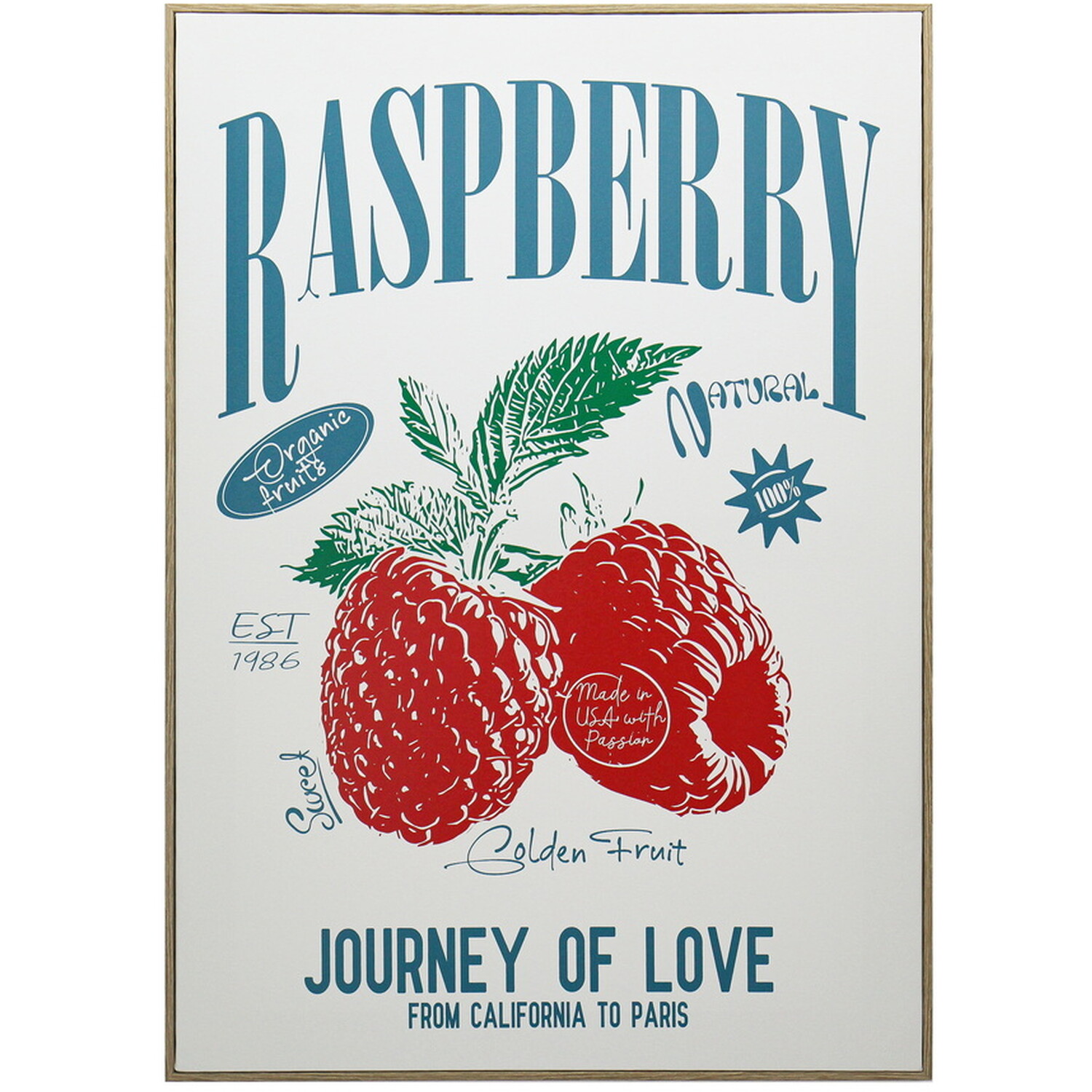 Framed Vintage Fruit Print Image 2