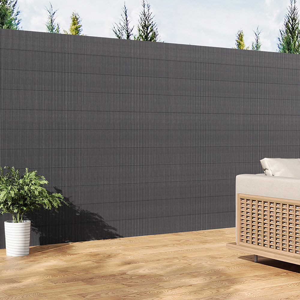 Living and Home 6.5 x 9.8ft Dark Grey Waterproof UV-Resistant Privacy Fence Image 6