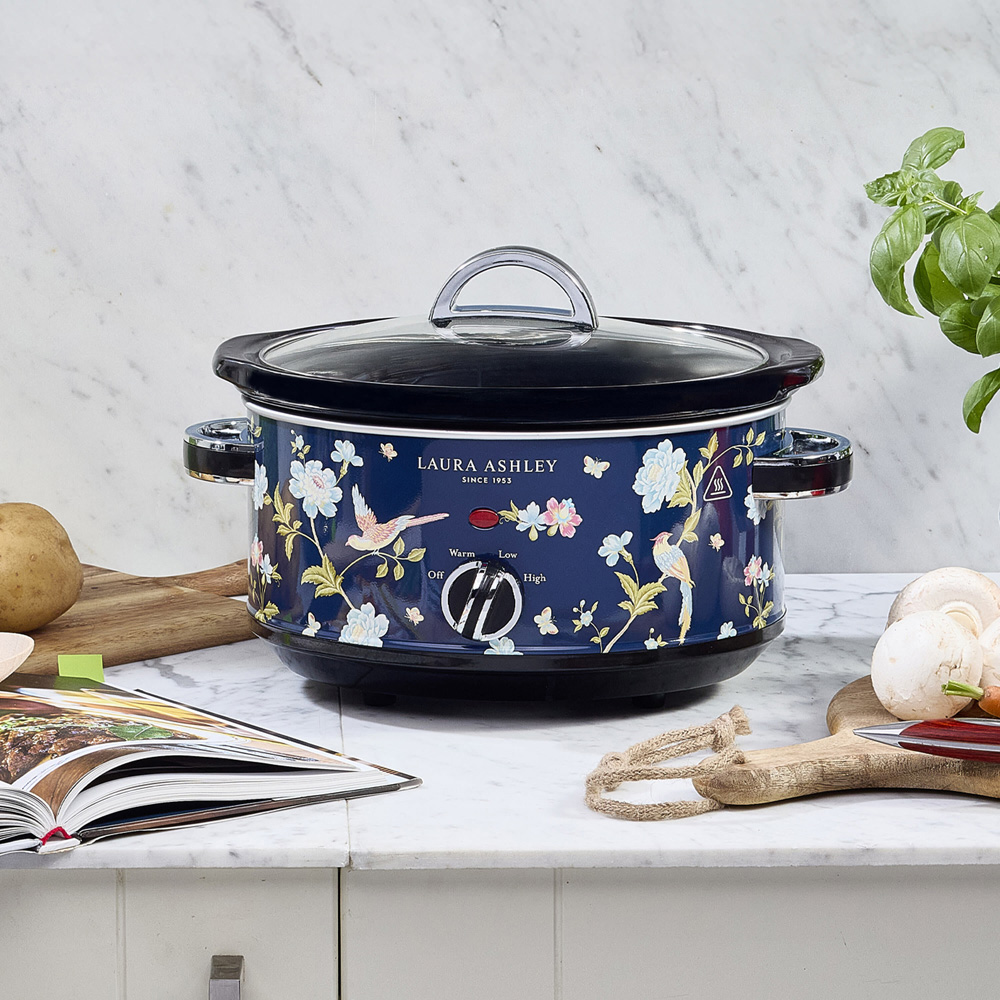 Laura Ashley Elveden VQSLWC3LLAENUK Navy 3.5L Slow Cooker Image 8