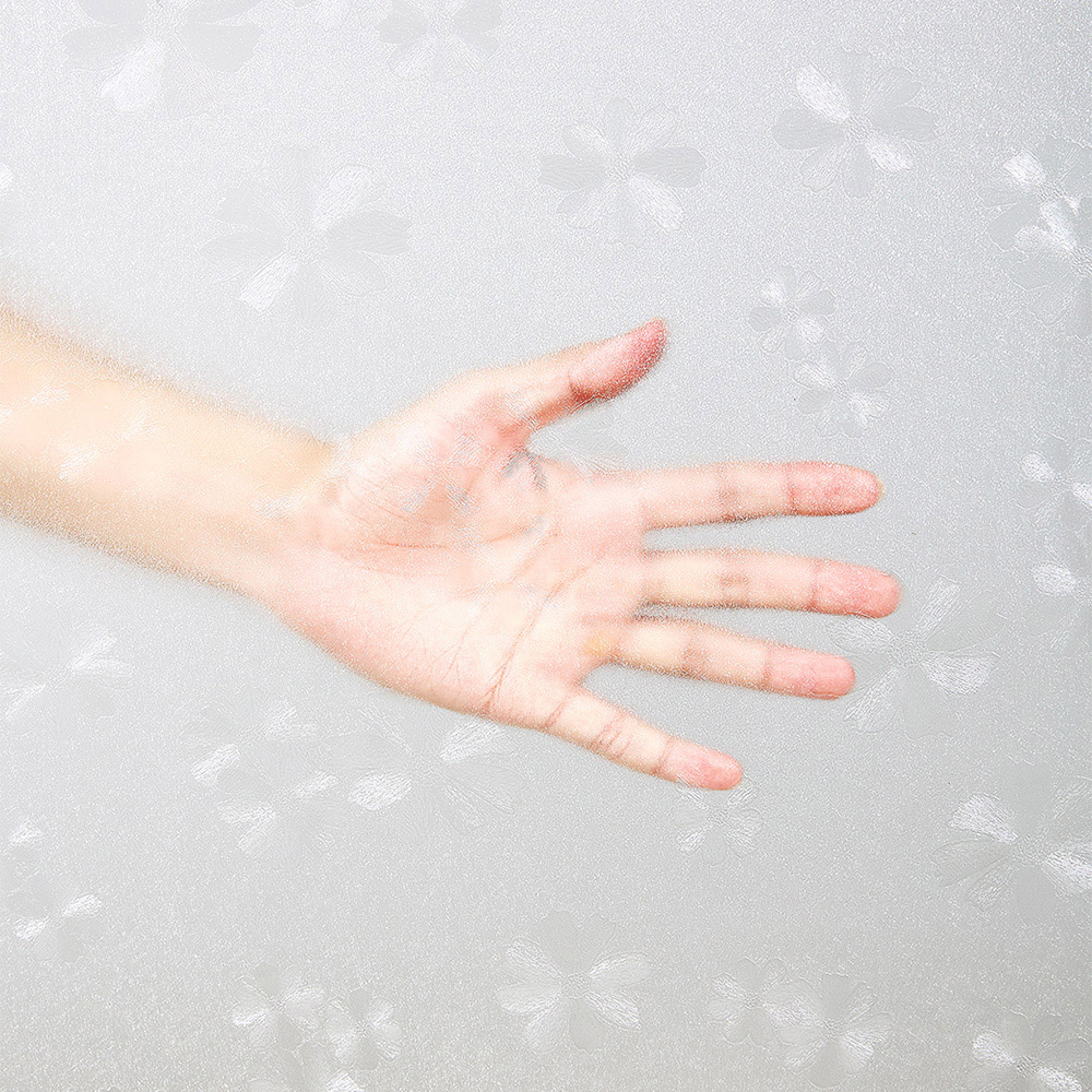 Living and Home Floral 3D PVC Self Adhesive Privacy Glass Window Film 200 x 61cm Image 6