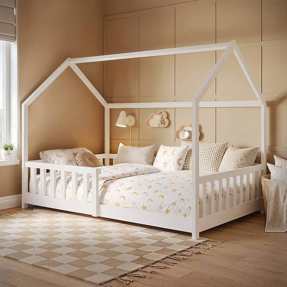 Flair Explorer Small Double White Playhouse Bed Image 4