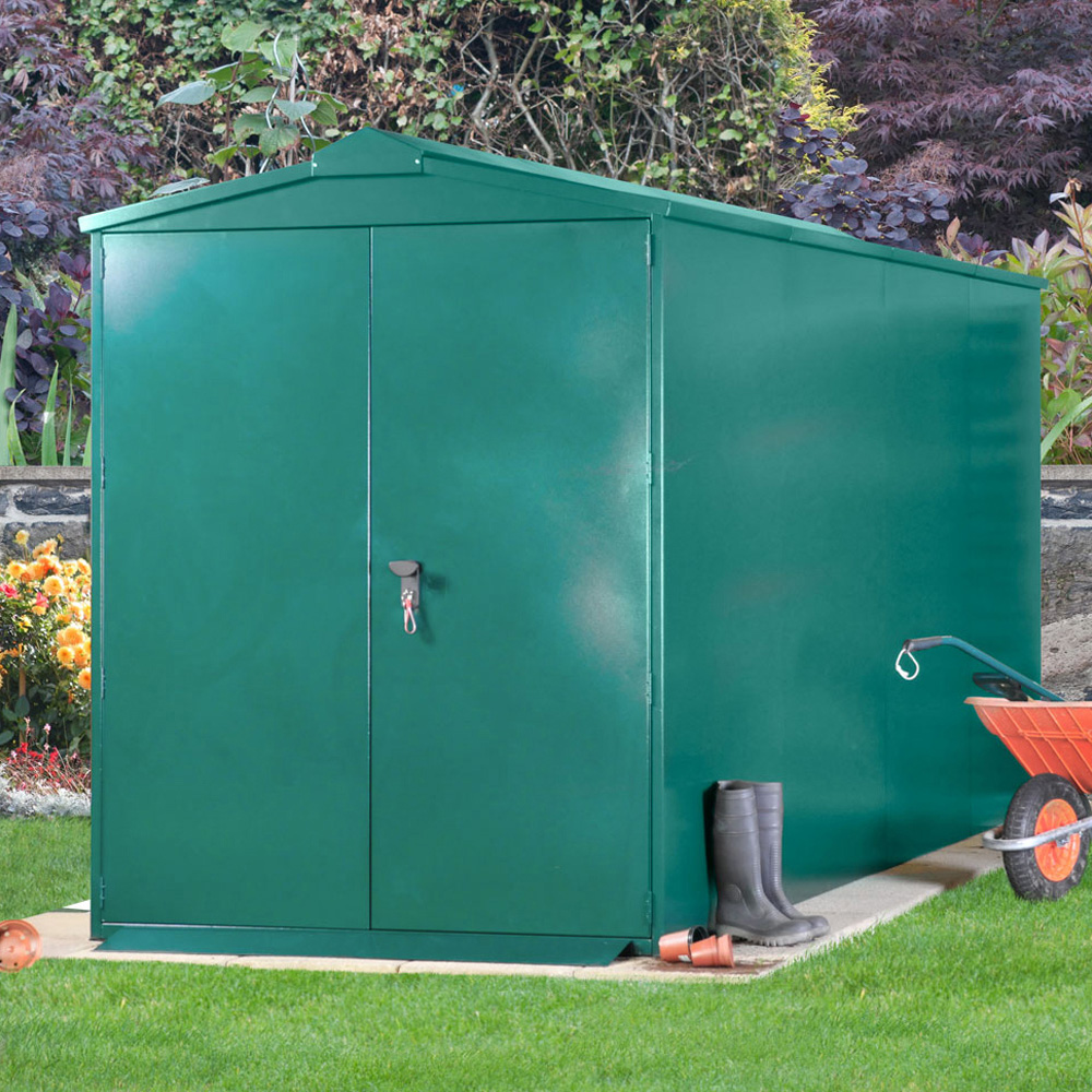 Asgard Centurion 5 x 14ft Double Door Cream High Security Apex Garden Shed Image 9