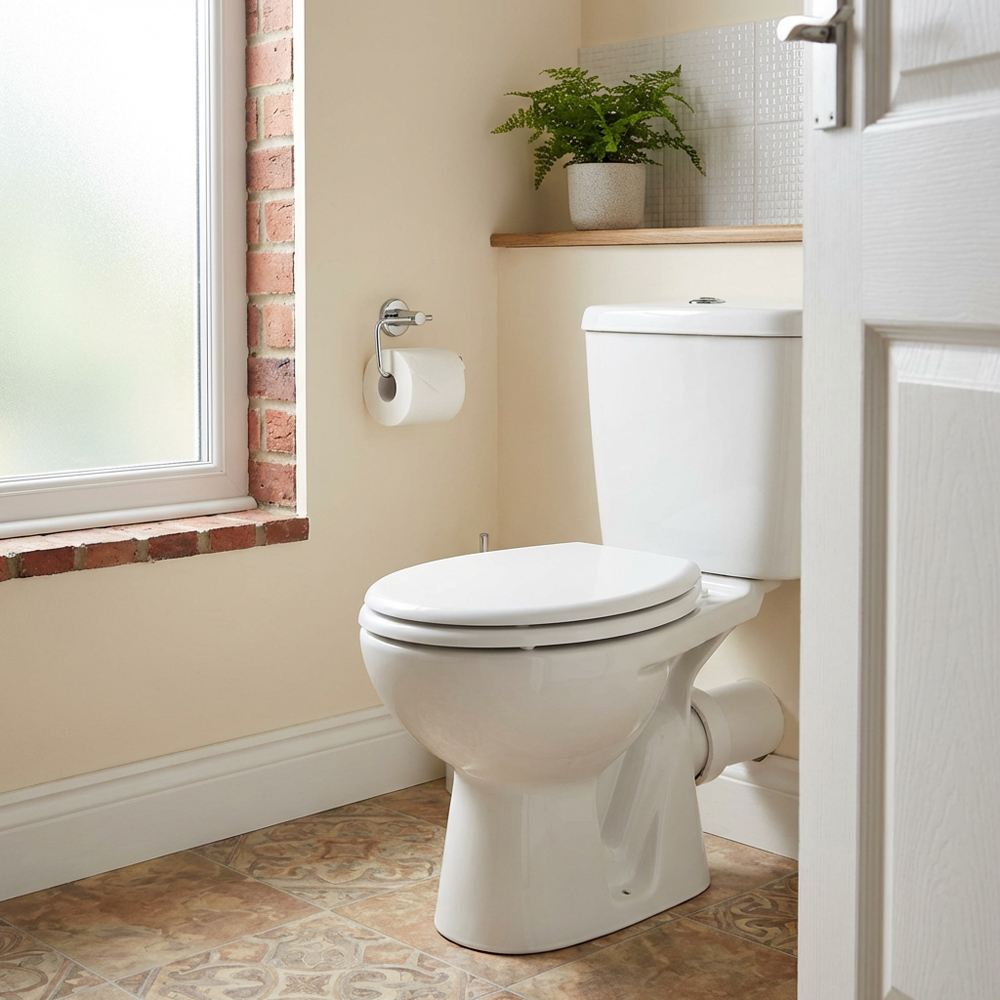 Soho White Duroplast Toilet Seat Image 2