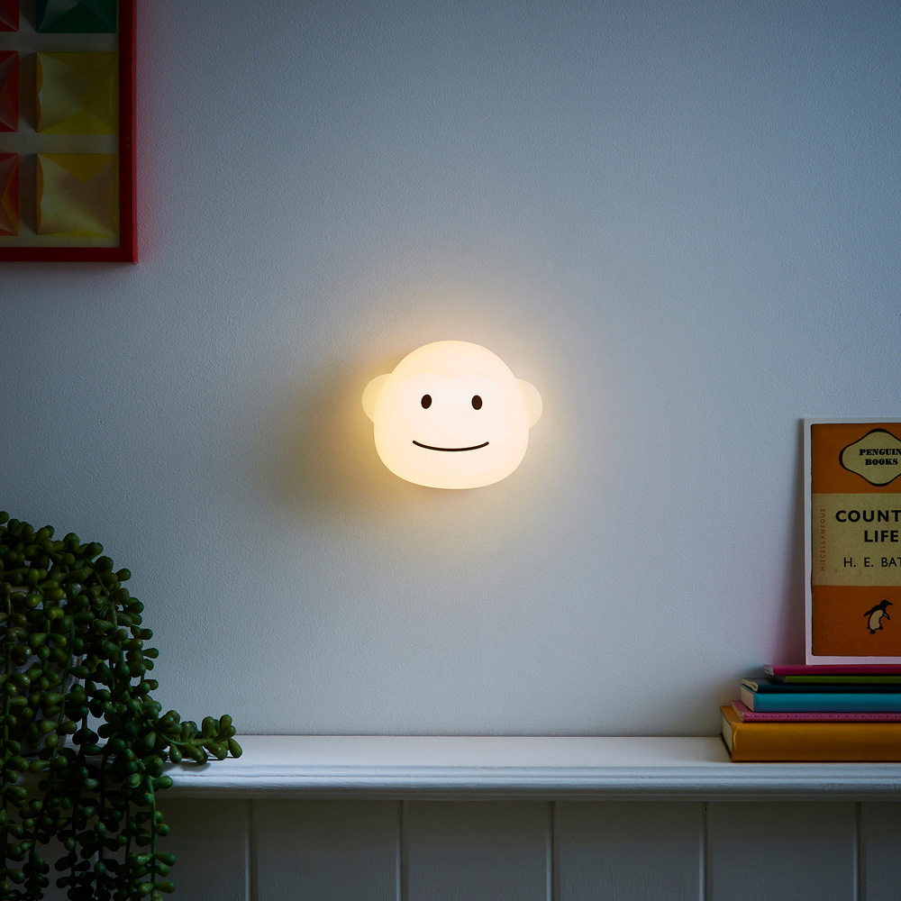 Glow Colour Changing Millie Monkey LED Silicone Night Wall Light Image 4