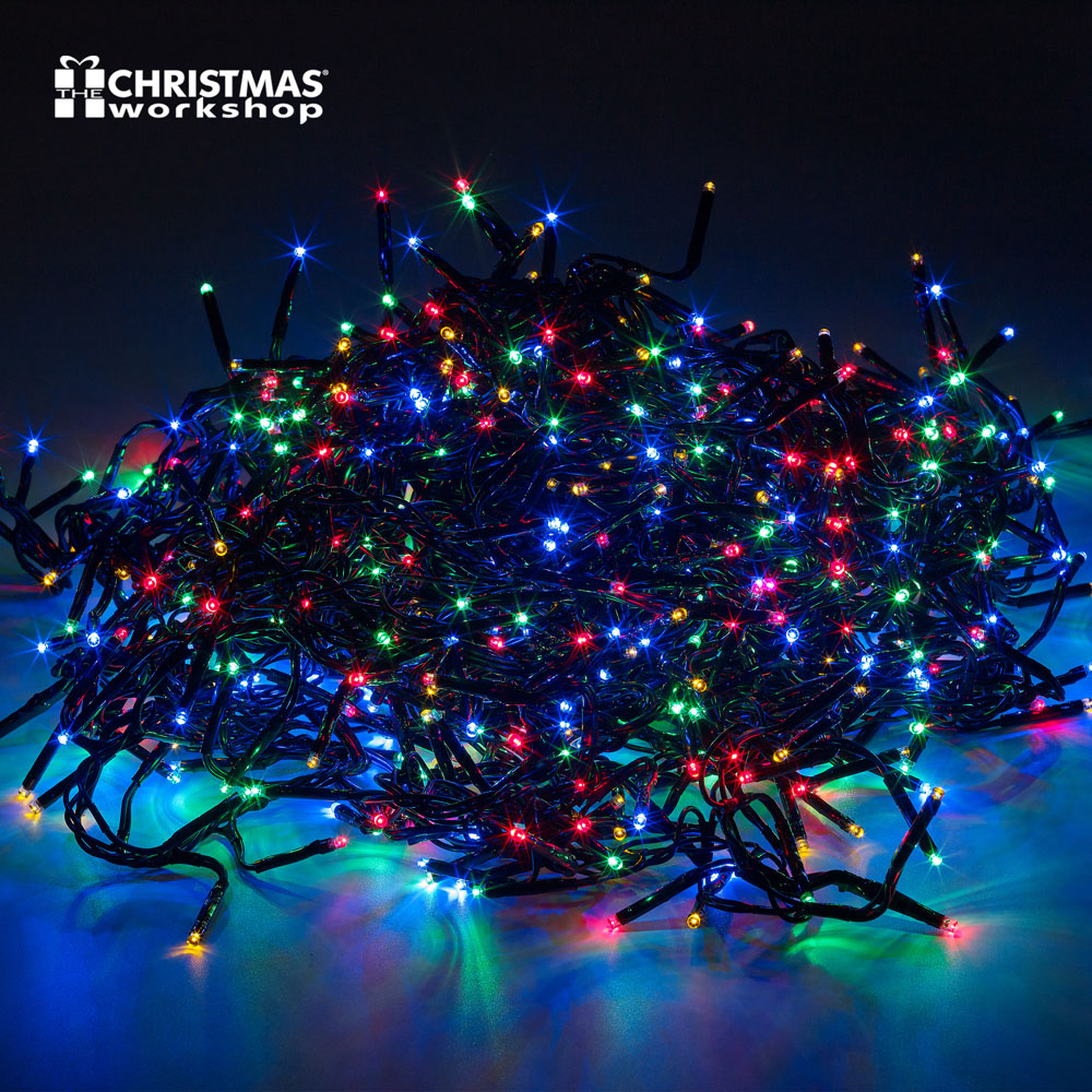 The Christmas Workshop 960 Multicolour LED Cluster String Light Image 3