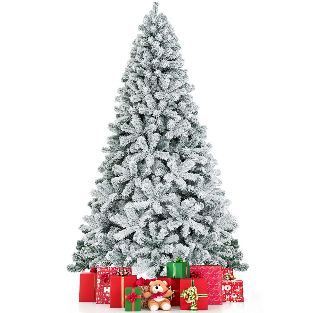 Costway Snow Flocked Artificial Christmas Tree 7.5ft Image 3