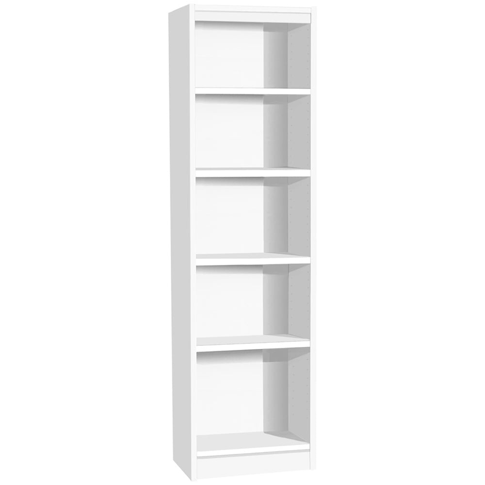 R White Cabinets 5 Shelf White Tall Bookcase Image 2