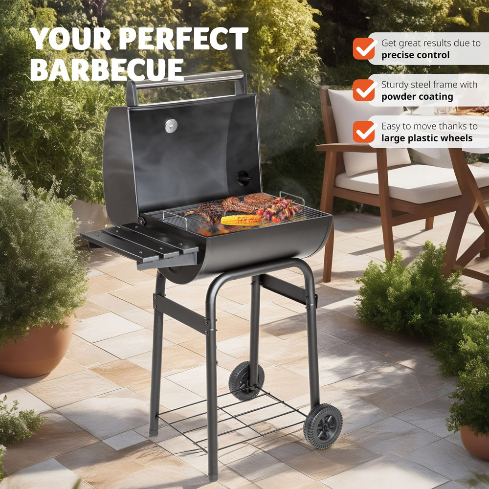 tectake Black Multi Function BBQ Image 3