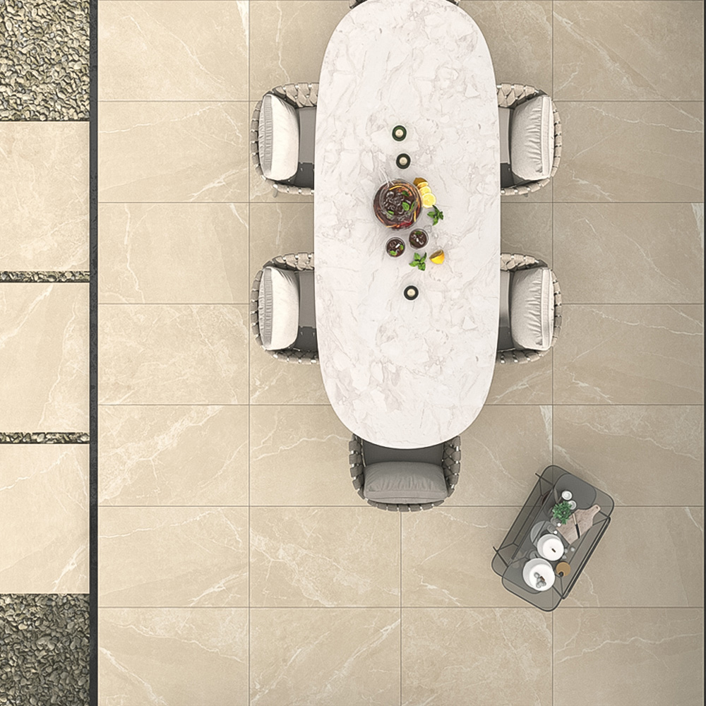 Bien Roca Beige Outdoor Porcelain Paving 600 x 900 x 20mm 40 Pack Image 4