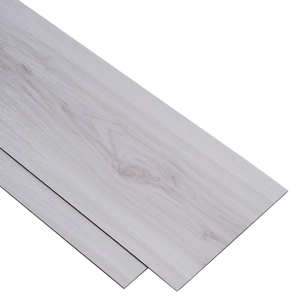Living and Home Light Beige Rustic Wood Grain Rectangle PVC Flooring Self Adhesive 36 Pack Image 4