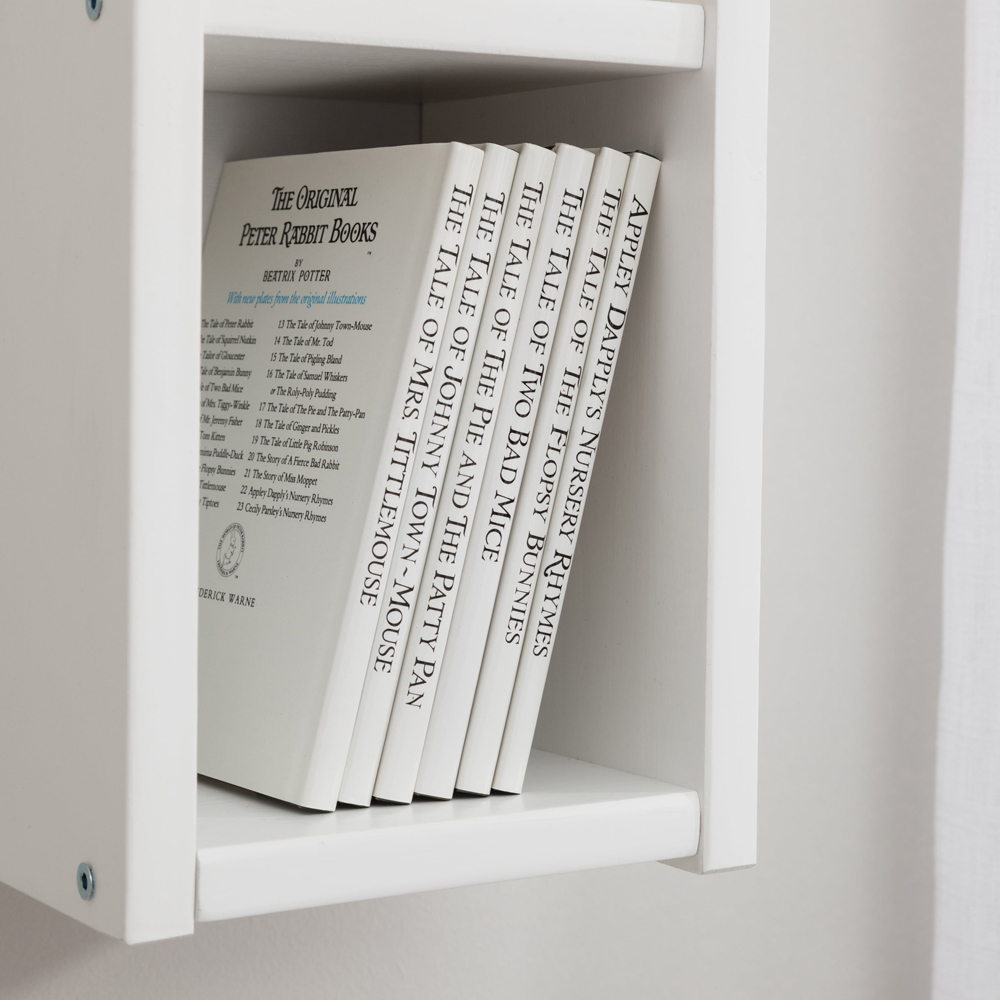 Noa and Nani 4 Shelf White Wall Mounted Shelving Unit Image 5