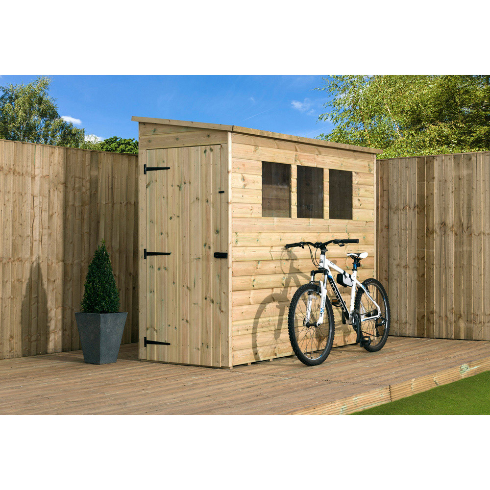 Empire Sheds 2800 8 x 3ft Tongue and Groove Wooden Pent Garden Shed Image 3