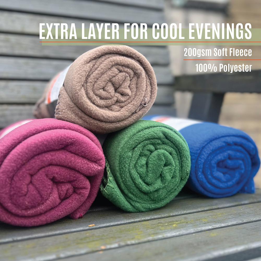 Milestone Camping Evergreen Thermal Fleece Blanket Image 7