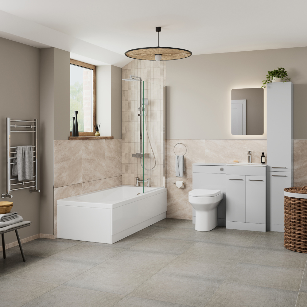 Bathstore Malta White Single End Bath 1700 x 750mm Image 2