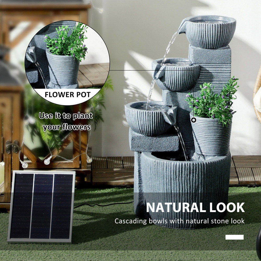 Outsunny Outdoor LED Water Fountain Image 7