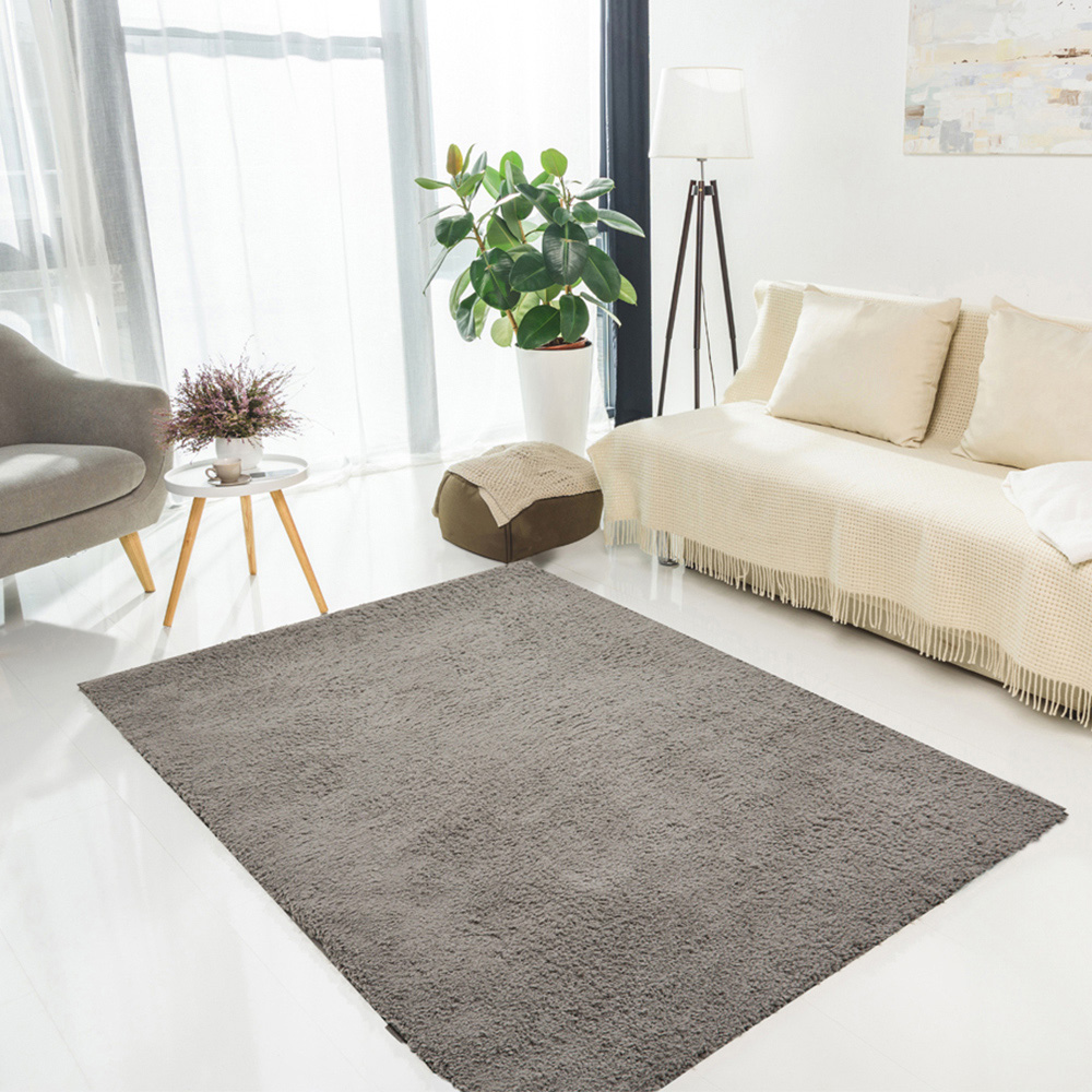 DS Living Cloud Luxe Plain Grey Rug 150 x 210cm Image 2