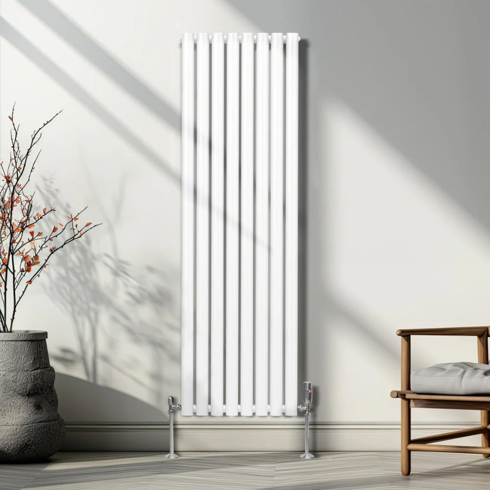 Monster Shop 5593BTU White Oval Column Radiator 1600 x 480mm Image 2