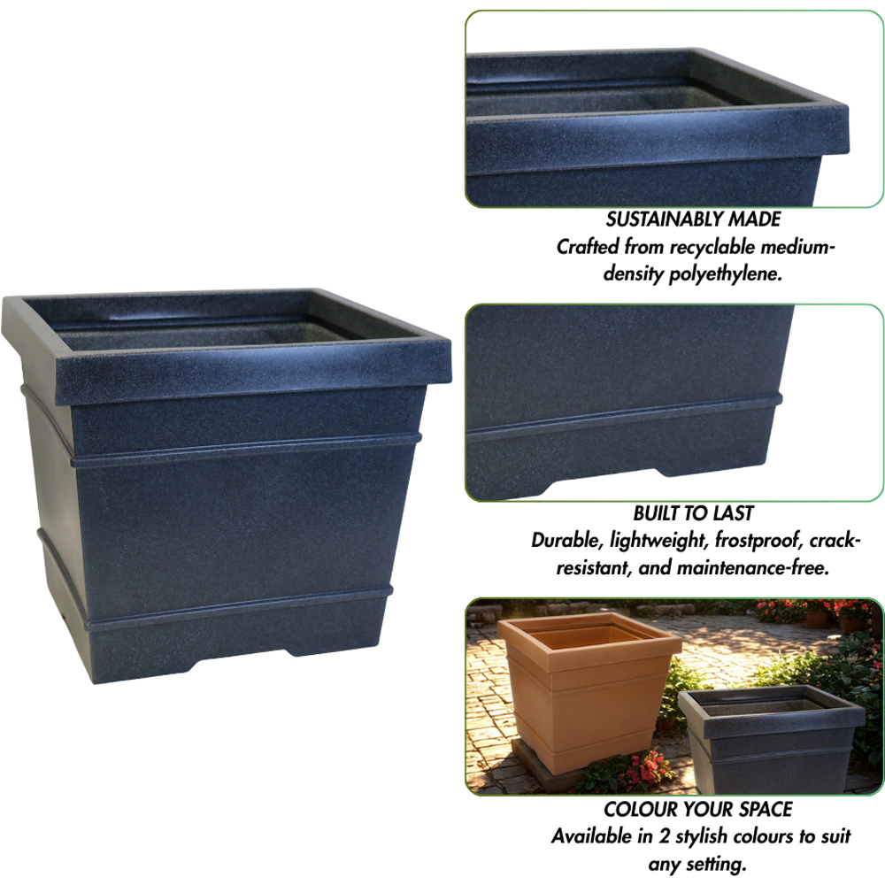Trifibre Kew Granite Roto Moulded Planter 70 x 80cm Image 6