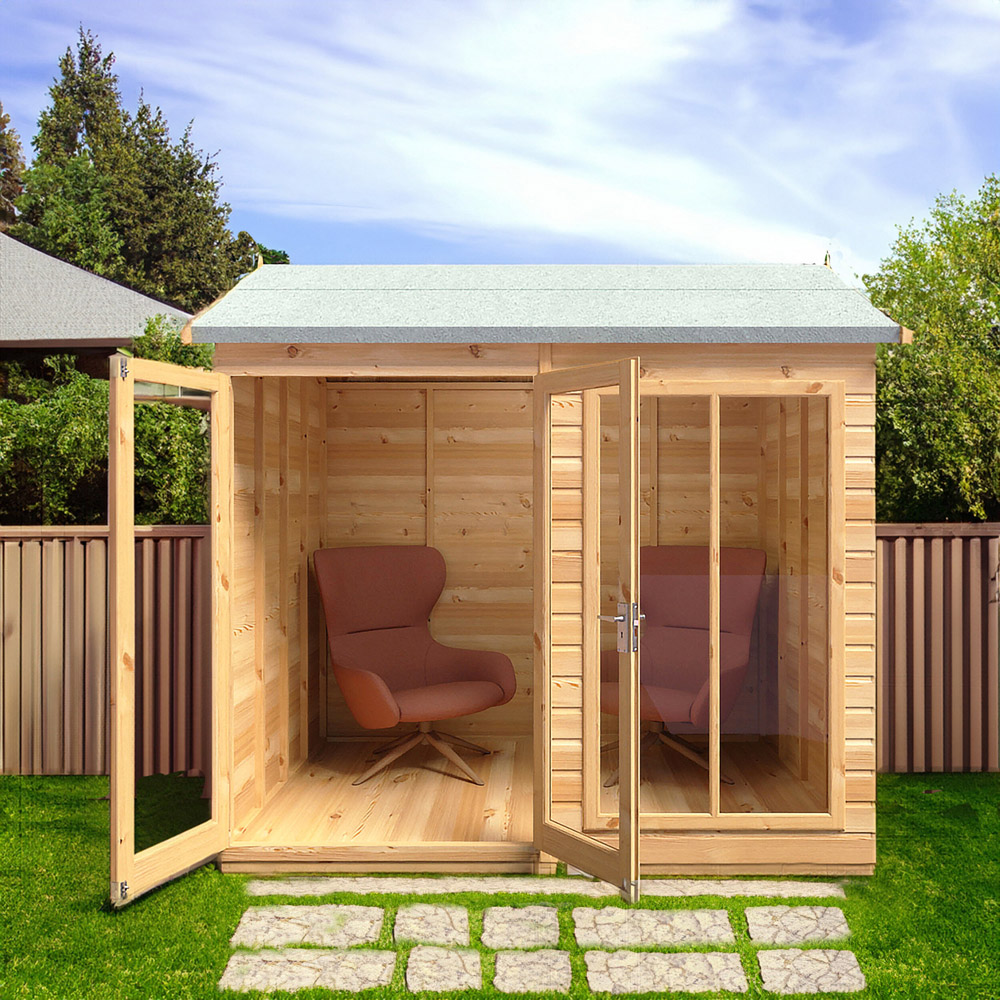 Shire Mayfield 8 x 6ft Double Door Traditional Summerhouse Image 5