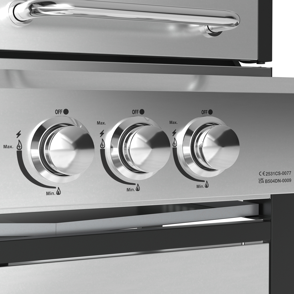 Charles Bentley Ottimo 465 Dual Fuel 2-Burner BBQ Image 6