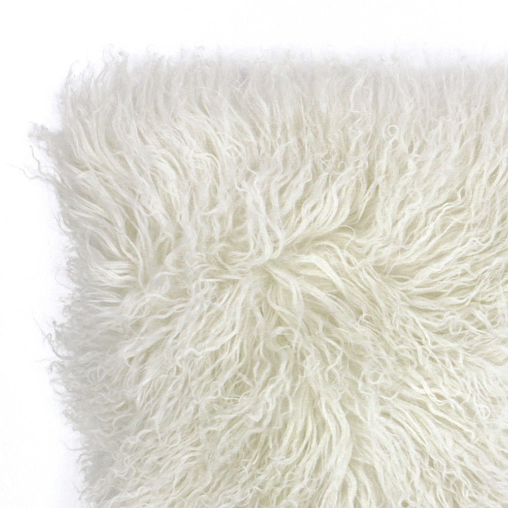 Paoletti Mongolian Pristine Sheepskin Cushion Image 3