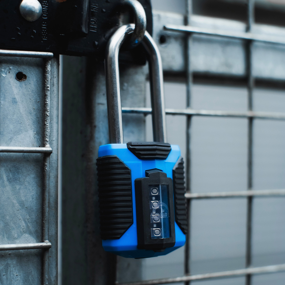 Squire 50mm 4 Wheel Combination Extra Long Shackle Padlock Image 5