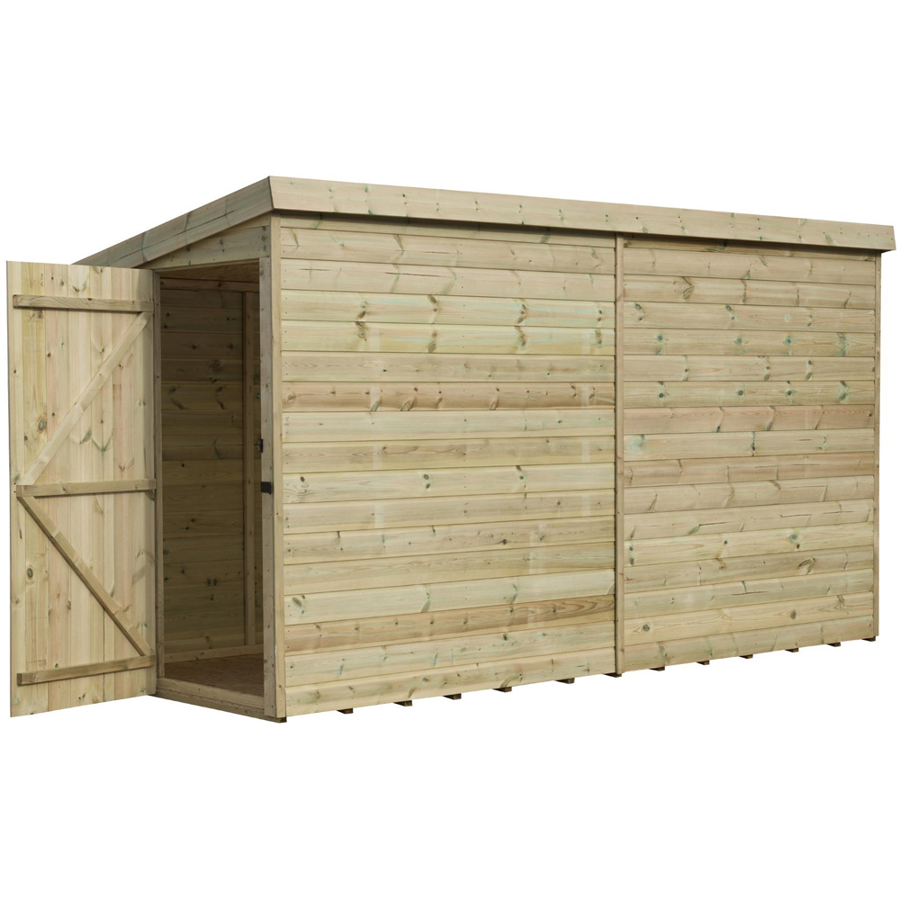Empire Sheds 2200 10 x 3ft Side Panel Door Tongue and Groove Pent Garden Shed Image 1