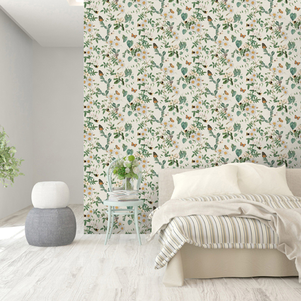 Arthouse Bumblebee Trail Cream Wallpaper Image 4