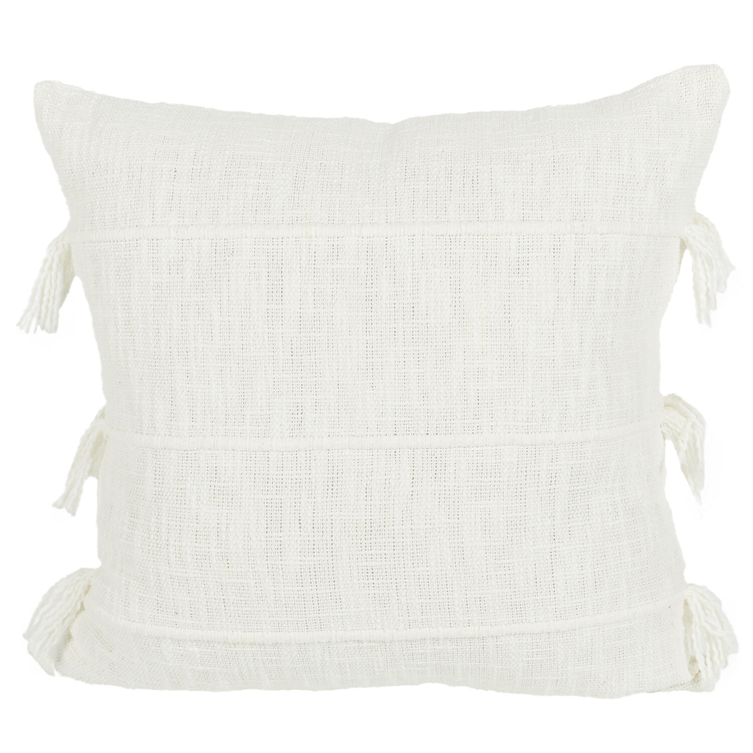 Eboni Tassel Cushion - Natural Image 2