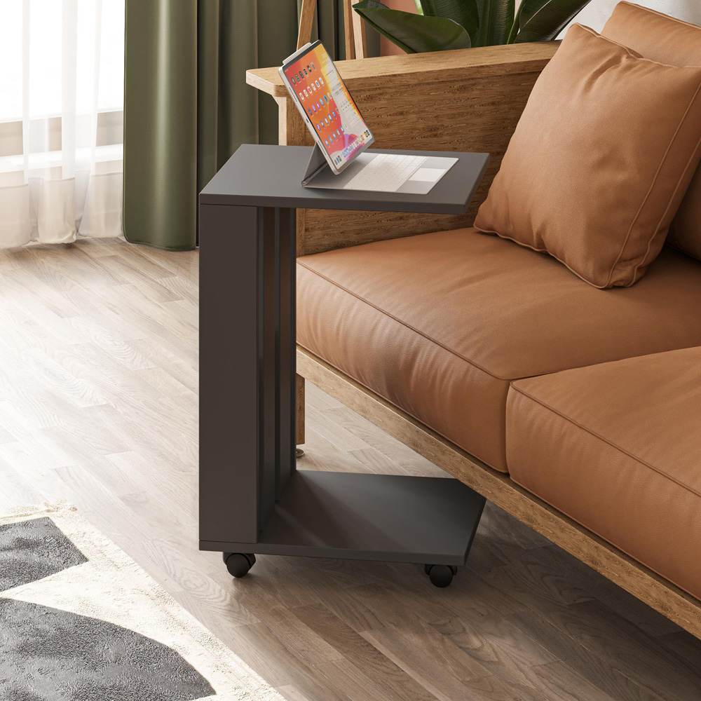 Decortie Edi Anthracite C Sofa Table Image 5