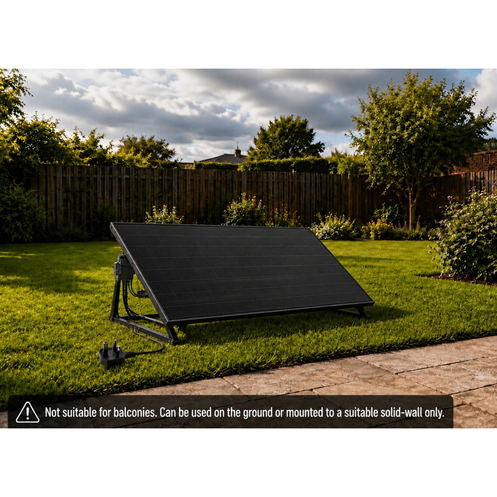 UKSOL Plug-In Solar Pro Compact Single Panel Hybrid Mount Kit 515W Image 2