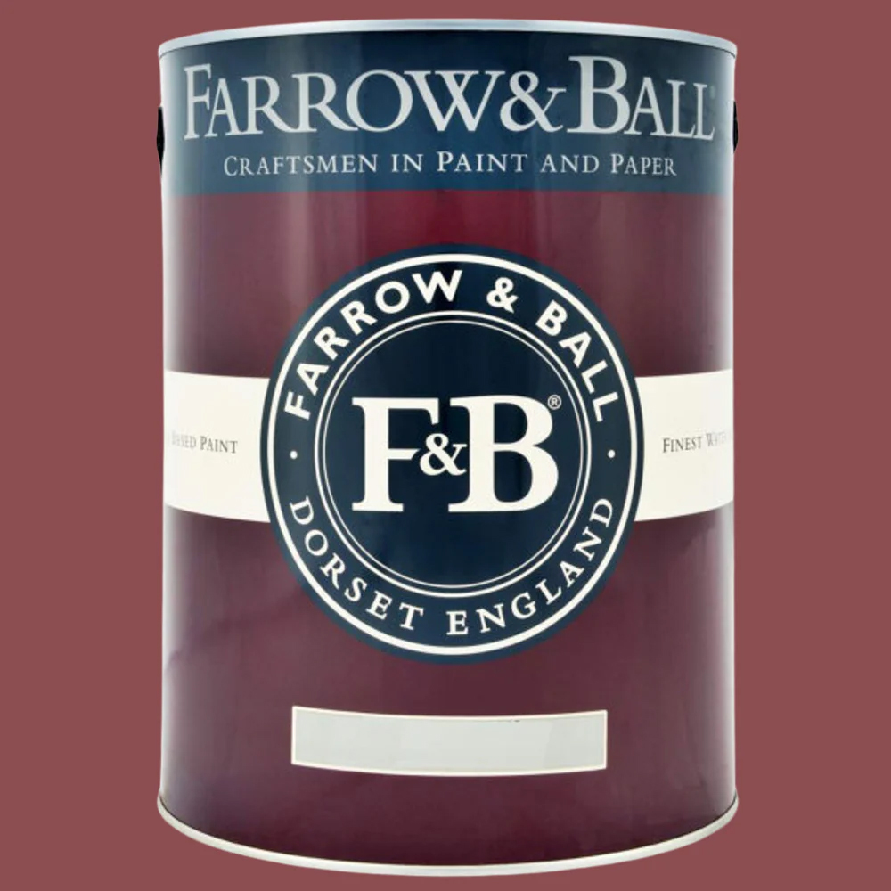 Farrow & Ball Modern Eggshell Eating Room Red Satin Paint 5L Image 2