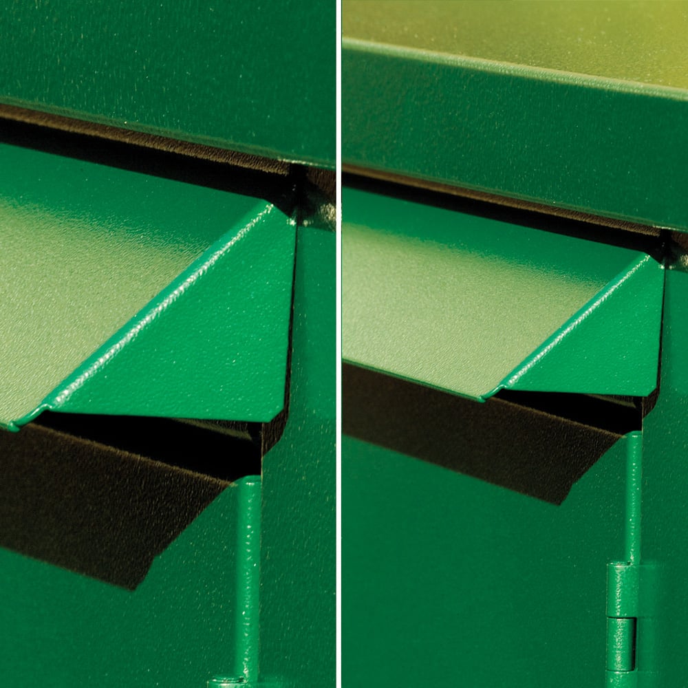 Asgard Addition 6 x 3ft Double Door Grey Bike Storage Shed Image 4