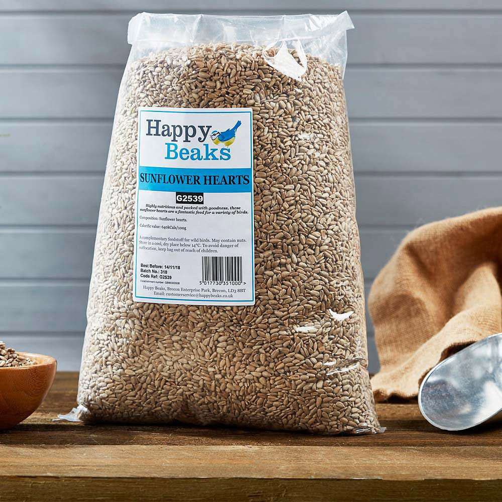 Happy Beaks Sunflower Hearts Bird Food 25.5kg Image 2