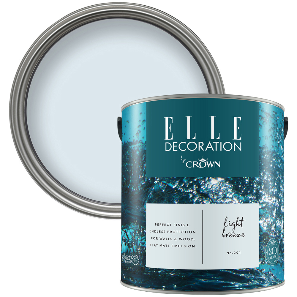 Elle Decoration Light Breeze 201 Flat Matt Emulsion Paint 2.5L Image 1
