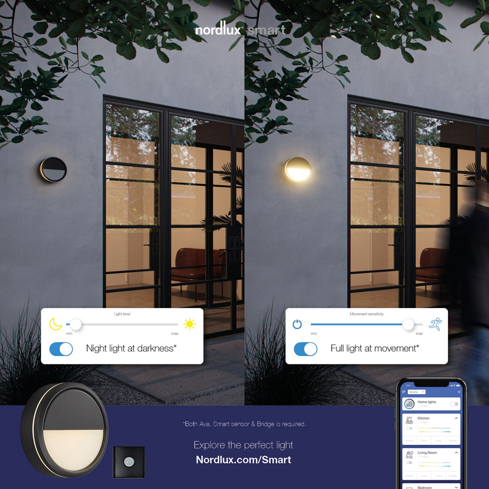 Nordlux Ava Smart Black Ceiling Light Image 9