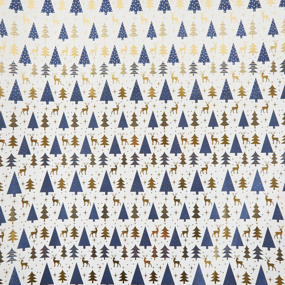 Navy Gold Tree or Snowflake Wrap - Navy or Gold Image 3